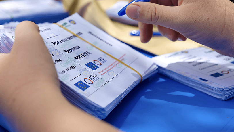 Seed Fair voucher worth 500 CFA francs